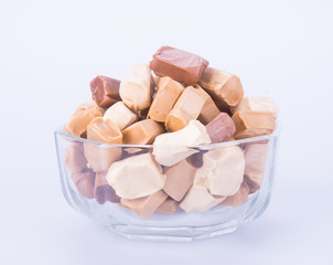 candies. caramel candies. caramel candies on a background. caramel candies on a background