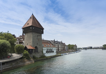 Fototapeta na wymiar Rhine tower, Constance - Lake Constance, Baden-Wuerttemberg, Germany, Europe