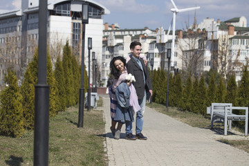 Mother and son are together.