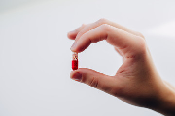 Girl holding a tablet close up