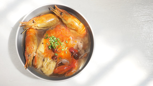 Sukiyaki Giant Malaysian Prawn Diet And Health Menu Idea