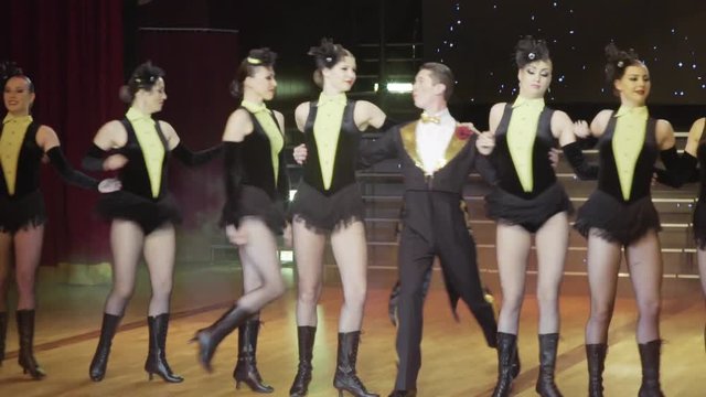 Part of the cabaret dance show