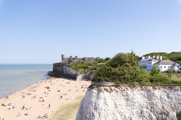 Joss Bay beach in sunny day