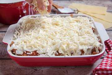 Making Lasagna Bolognese