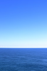 
Only blue sky and ocean view from Bondi, Sydney Australia