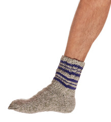 Warm knitted socks