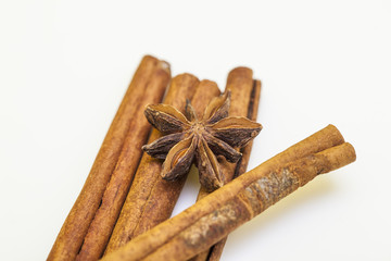 cinnamon stick and star anise