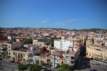 Fototapeta na wymiar roofs of Sant Feliu