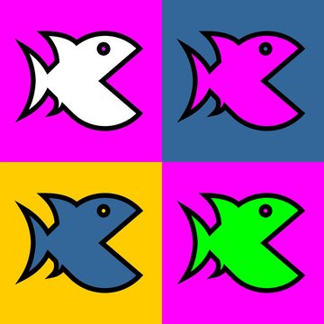 Colored fisch