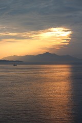 しまなみ海道の夕日