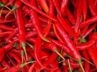 Red Chilis at Market