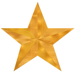 étoile métal cuivré 