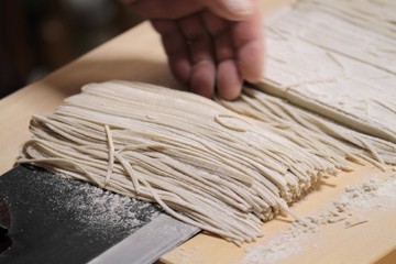 蕎麦打ち - Making Soba Noodles