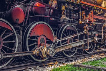 Old steam locomotive