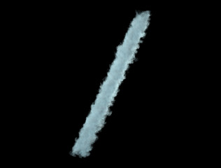 / slash  made of clouds