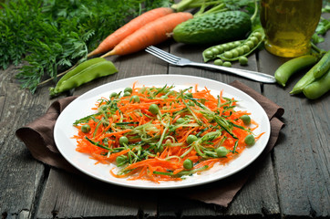 Homemade vegetable salad