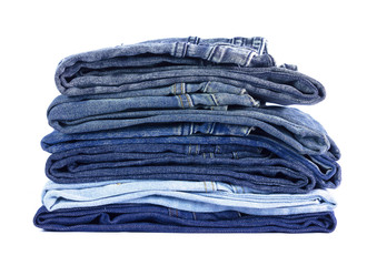 jeans denim isolated on white background.