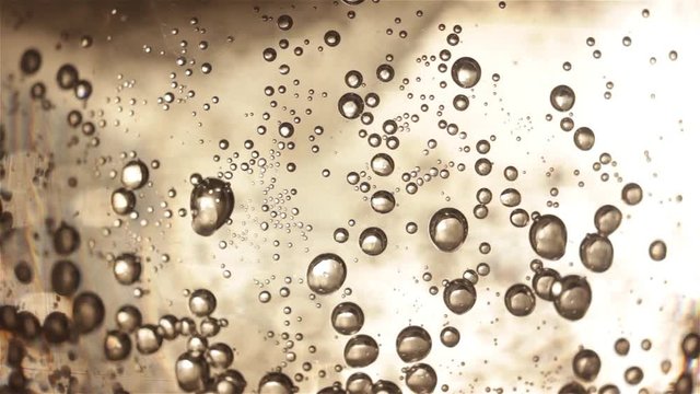Water with bubbles