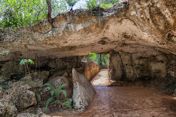 Entrance to the Cave of Miracles in the Dominican Republic