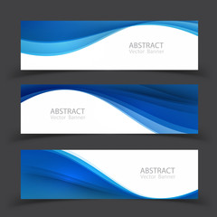 Fototapeta premium Set of banner templates. Modern abstract Vector Illustration design.