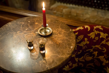 Black Balzam mit Kaffee und Sahne, Altstadt in Riga, Lettland