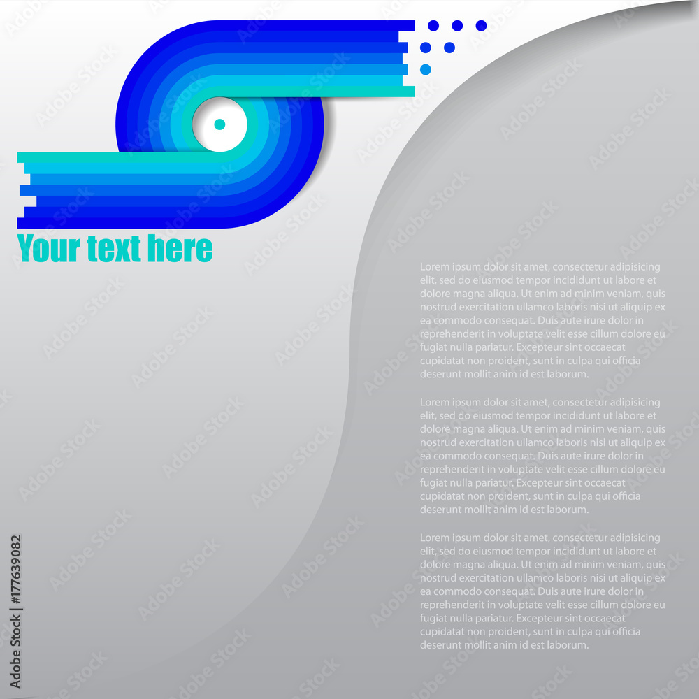 Poster abstract background with spiral pattern