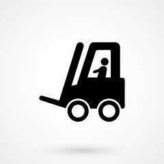 Loader icon, Forklift icon