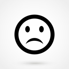 Sad Smiley Vector Icon