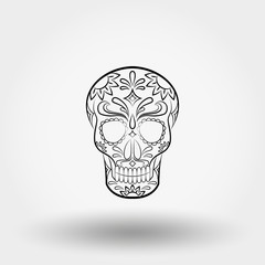 Day of the dead. Skull. Mexican.