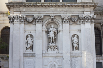 Baroque 17th century church Santa Maria della Salute, Venice, Italy