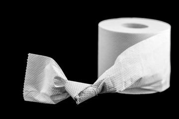 Toilettenpapier mit Knoten