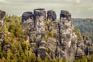 Neurathen rock Castle is located near the famous Bastei rocks near Rathen in Saxon Switzerland in the German Free State of Saxony. 