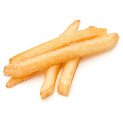 French Fried Potatoes isolated on white background