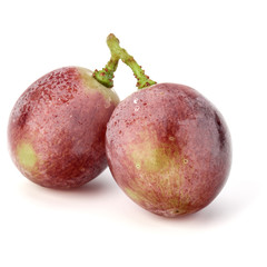 Red grape berry bunch isolated on white background cutout