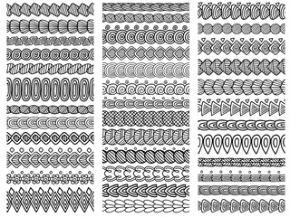 collection hand drawn borders