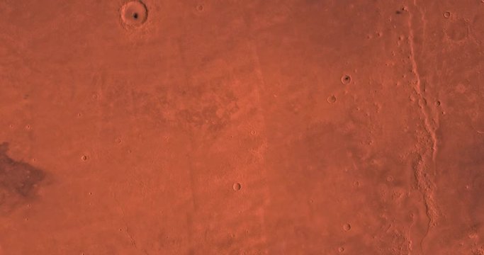 Very high altitude aerial flyover of Mars' Cebrenia region. No HUD. Clip is reversible and can be rotated 180 degrees. Data: NASA/JPL/USGS