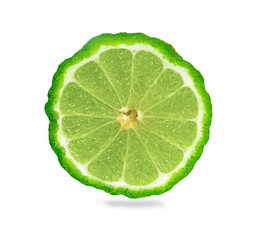 Bergamot fruit, Bergamot isolated on white background.
