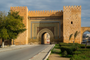 Morocco Meknes city gate Bab el Khemis