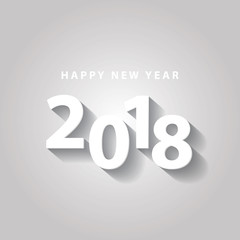 Happy new year 2018 vector background