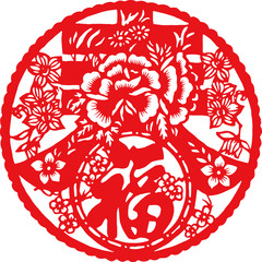 Chinese traditional Chinese New Year lucky word stickers