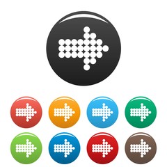 Arrow icons set simple