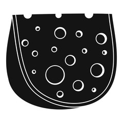 Cheese icon, simple style