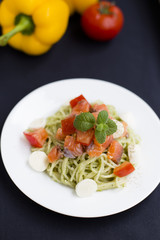 Pasta with salmon