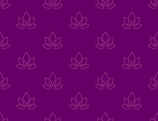 Lotus zen seamless pattern background.