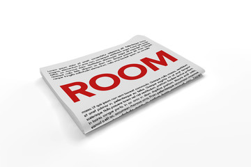 Room on Newspaper background