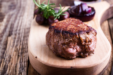 Delicious beef filet mignon