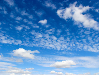 blue sky background with white clouds