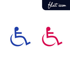 Disabled Icon. Male and female