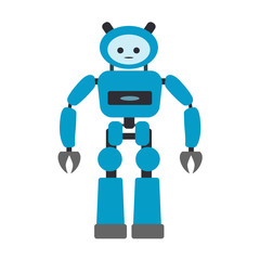 robot and robotics flat icon