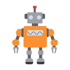 robot and robotics flat icon